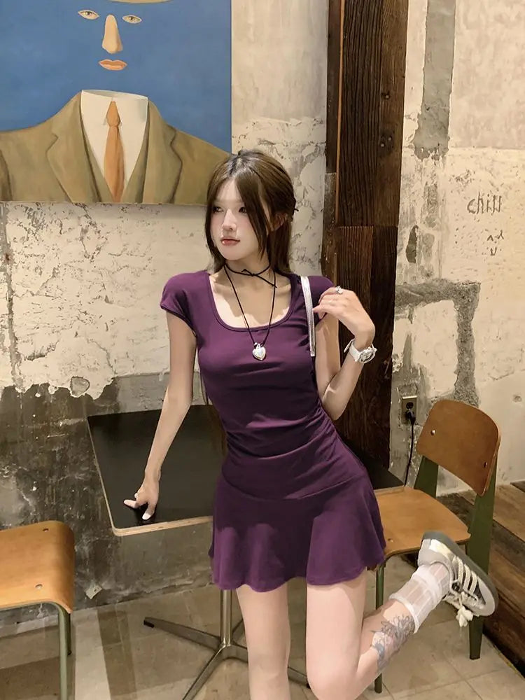New Women Slim Temperament Mini Dress